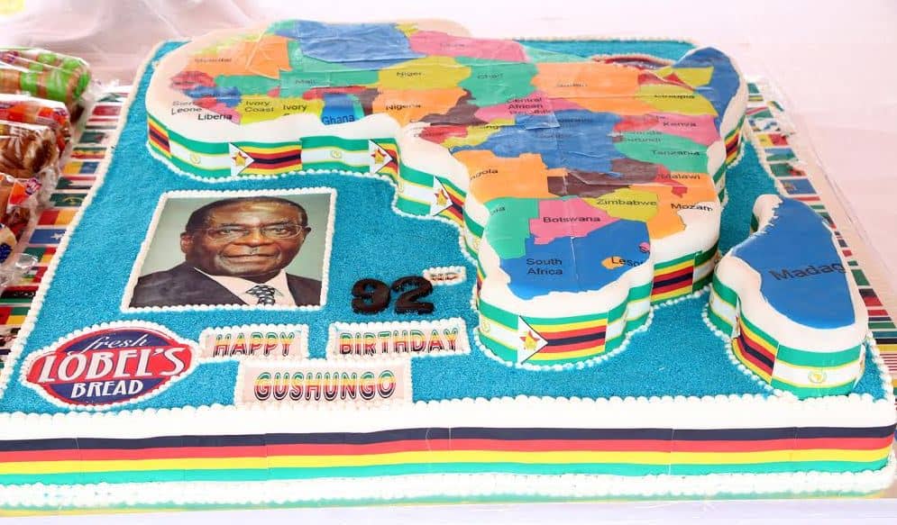 Picture of President Mugabe’s birthday cake