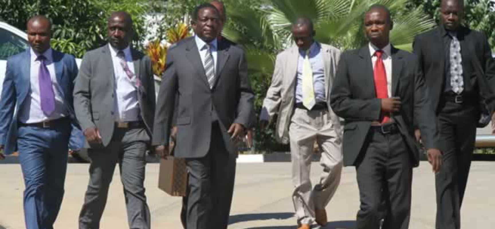 Mnangagwa tightens security…Uses sniffer dogs to vet aides