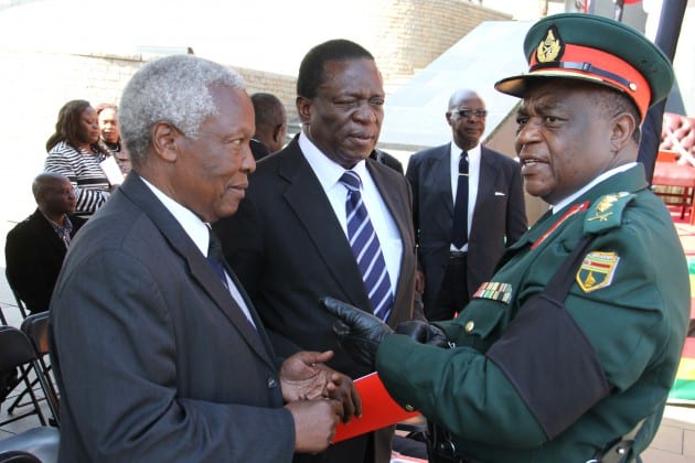 Mnangagwa about to takeover from Mugabe