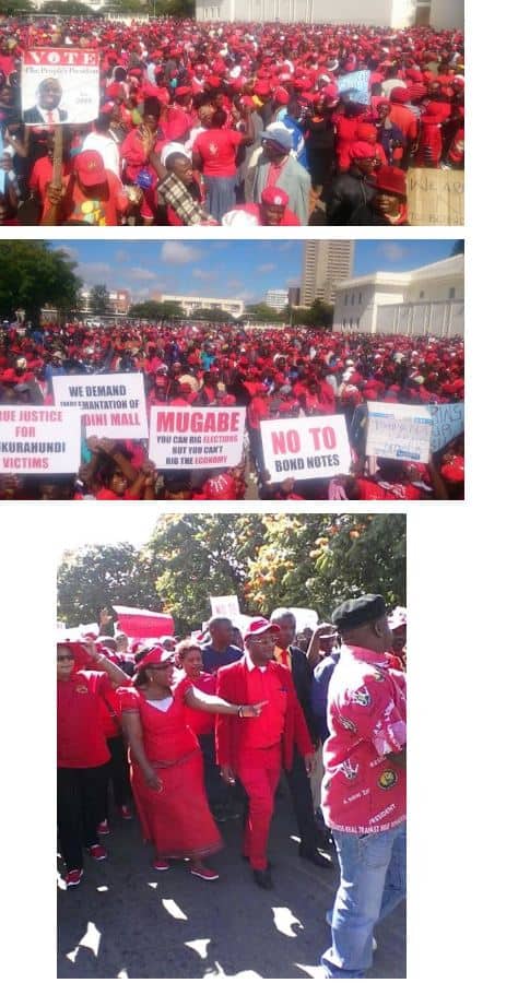 Pictures of MDC Byo Zimbabwe ‘Zanupf’ Demo March for 28 May 2016