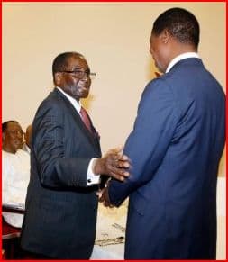 Latest: Mugabe in Zambia for president Lungu inauguration