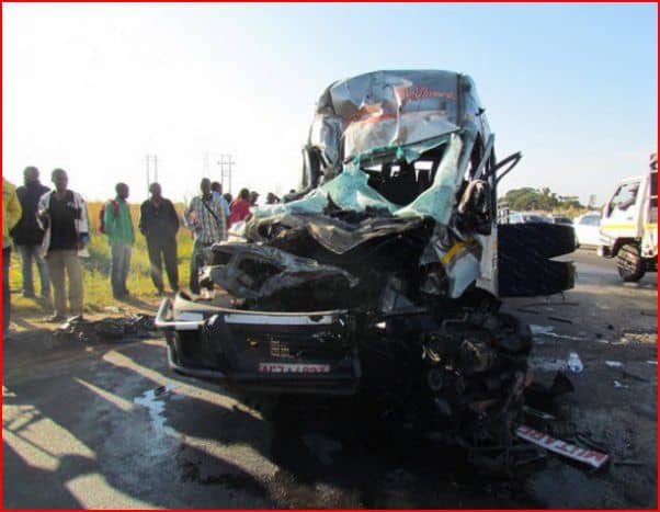 Rimbi Tours bus accident in Harare, Crashes with Sabot staff company bus, Pictures