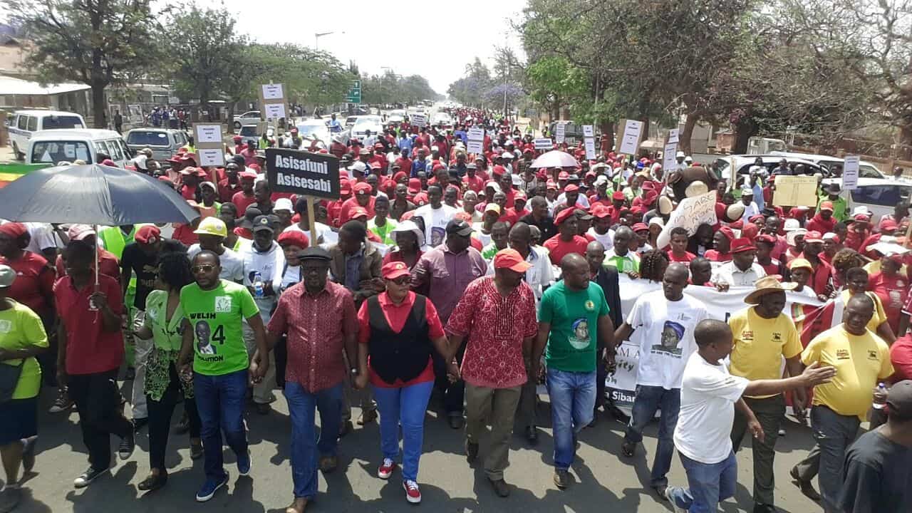 NERA demonstrations in Zimbabwe today, Harare protests crashed by police..Pictures
