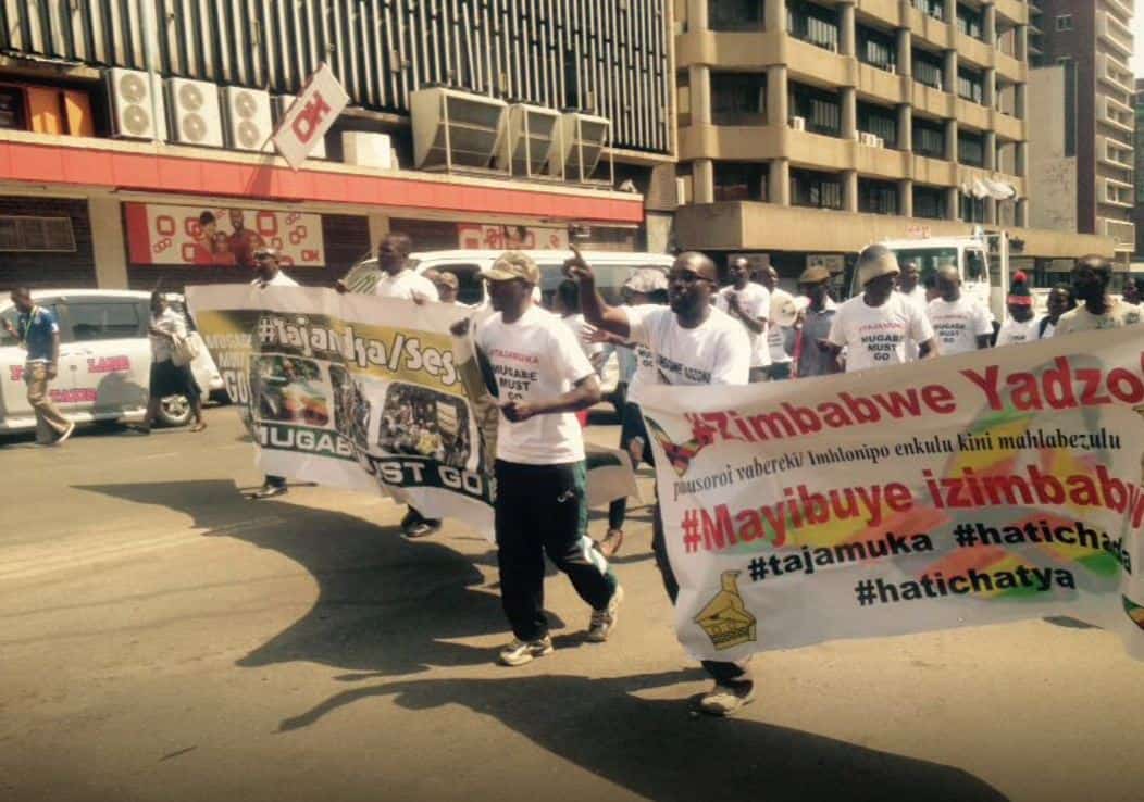 Latest News Update on Tajamuka Protest Demo in Harare Today..Pictures