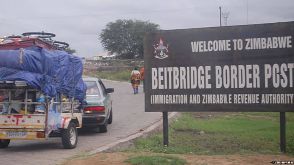 No regional public transport to and from Zimbabwe borders