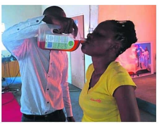 Prophet pastor Rufus Phala gives church member miracle dettol to drink