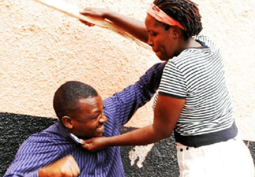 Wife bashes hubby, forces him to break the law