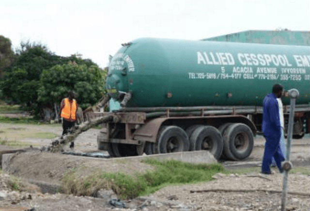Chitungwiza Council dumps raw sewage near people’s homes