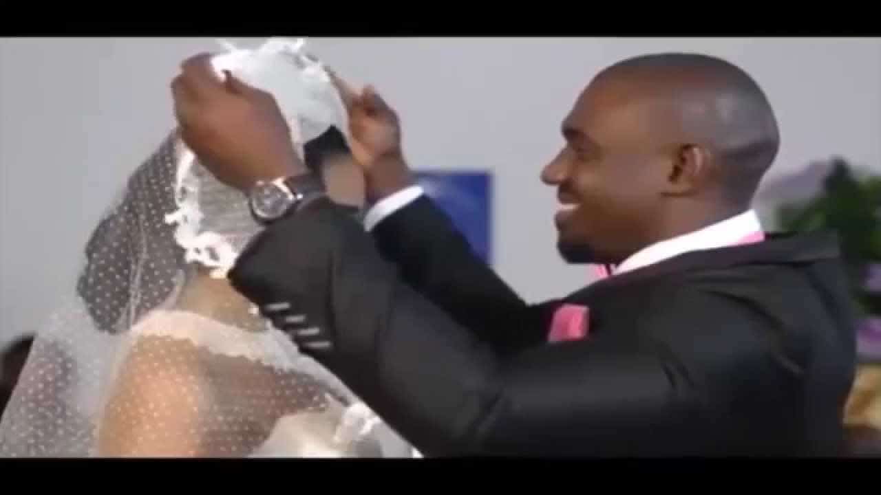Drama as groom is arrested before kissing the bride