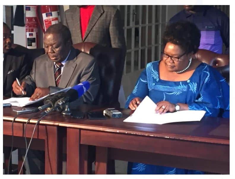 BREAKING: Tsvangirai, Mujuru, pen coalition deal for 2018 elections