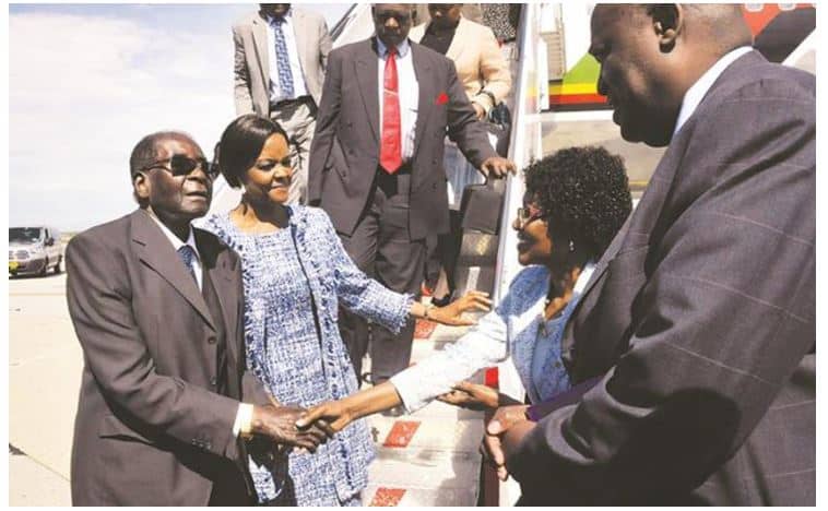 PICTURE: Mugabe, Grace in America today