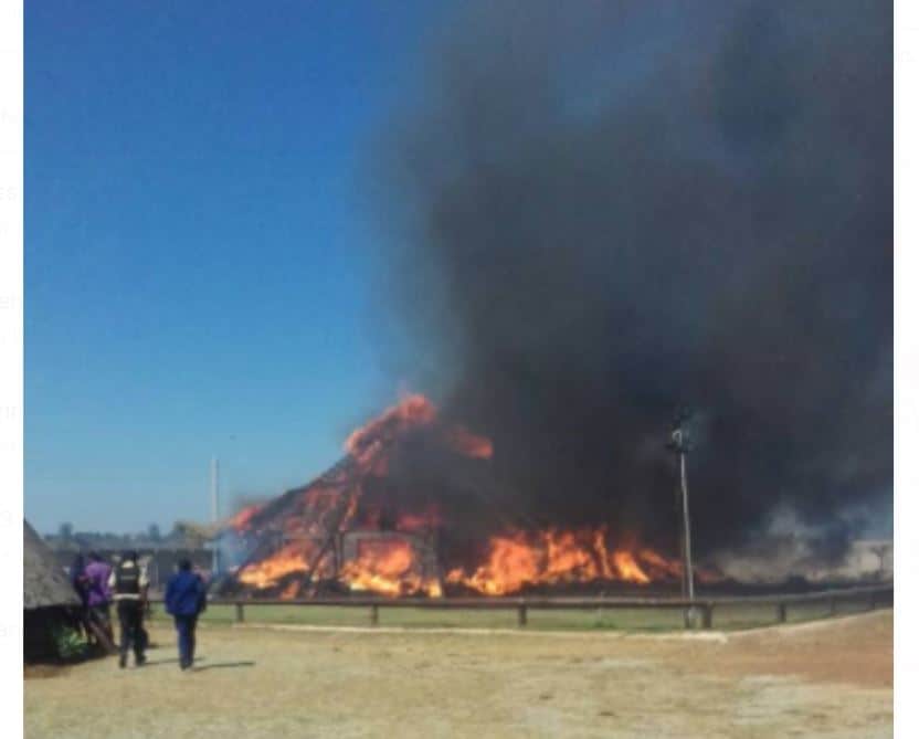 SDA church in Mt Pleasant Harare burnt down..Picture