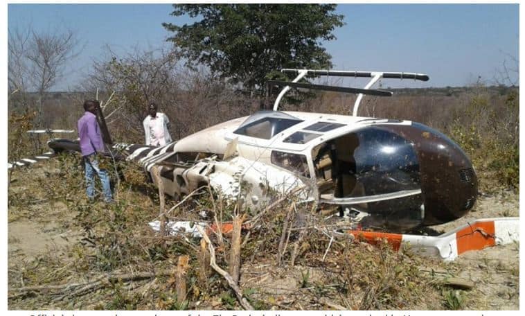 BREAKING: Govt Helicopter crashes in Hwange National Park