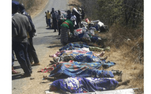 BREAKING: 11 Apoatolic Church members dies in Kamativi road accident