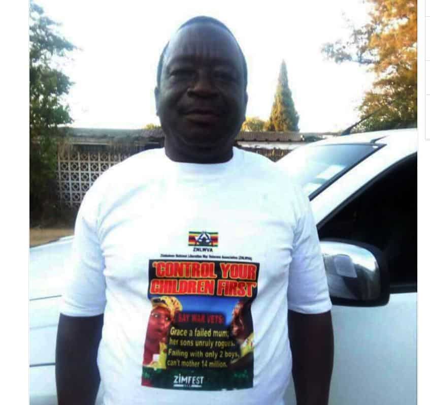 Police hunt war vets leader over Grace Mugabe t-shirt insults