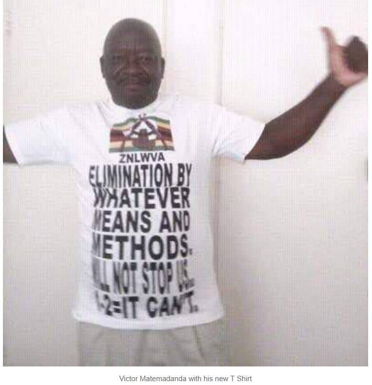 PICTURES: Victor Matemadanda attacks ‘Mugabe poison’ with t-shirt message