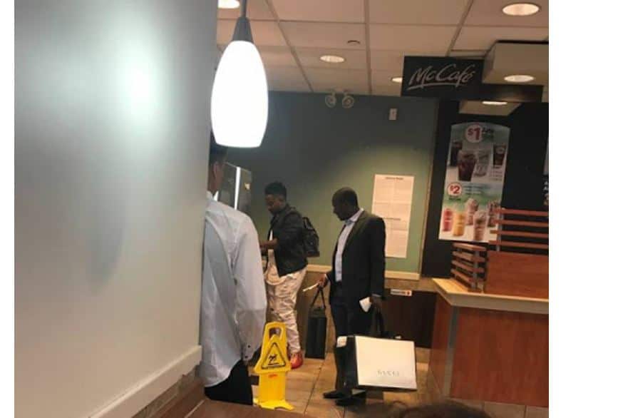 New York: Mugabe’s son pictured in McDonalds with Gucci shopping bags