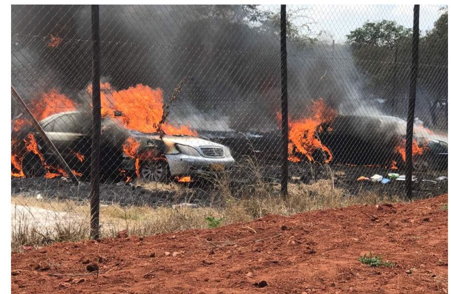 Braai Blaze: 5 Cars catch fire at Riverton School in Masvingo