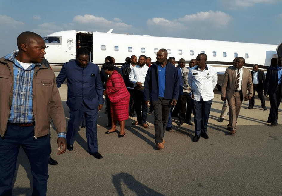 Mnangagwa Returns to Zimbabwe…Sworn in on Friday