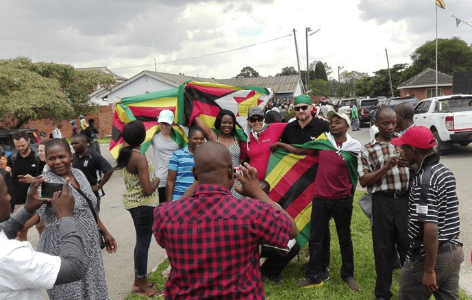 PICTURES: Thousands Welcome Emmerson Mnangagwa at Manyame Airbase in Harare