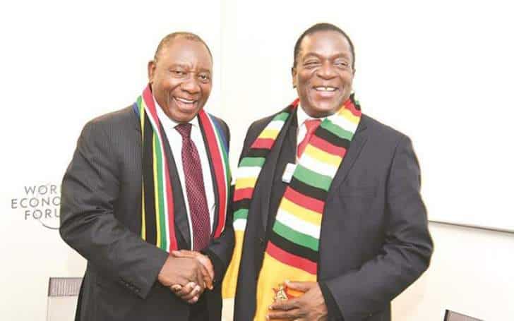 Ramaphosa meets Mnangagwa
