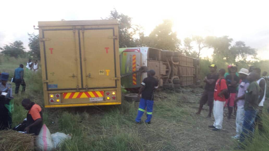 Chinhoyi: SA bound Juldan Motors bus in accident; One killed