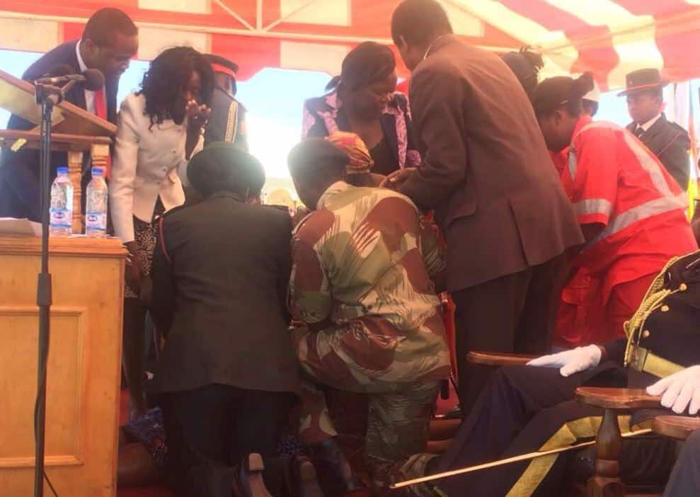PICTURES: Minister Angeline Masuku Collapses