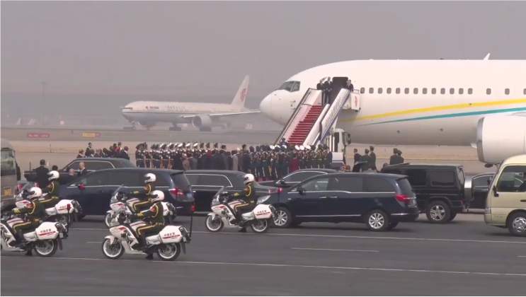 PICTURES: Mnangagwa, wife, arrive at Beijing Airport, China