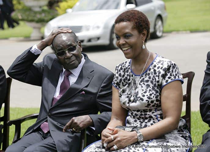 Mugabe abused physically by wife Grace.., Now a broken old man
