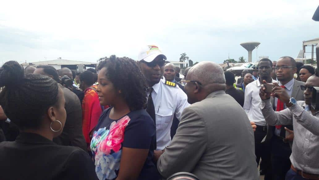 Pictures: Huge welcome for Simba and Bona Mugabe at Harare Airport