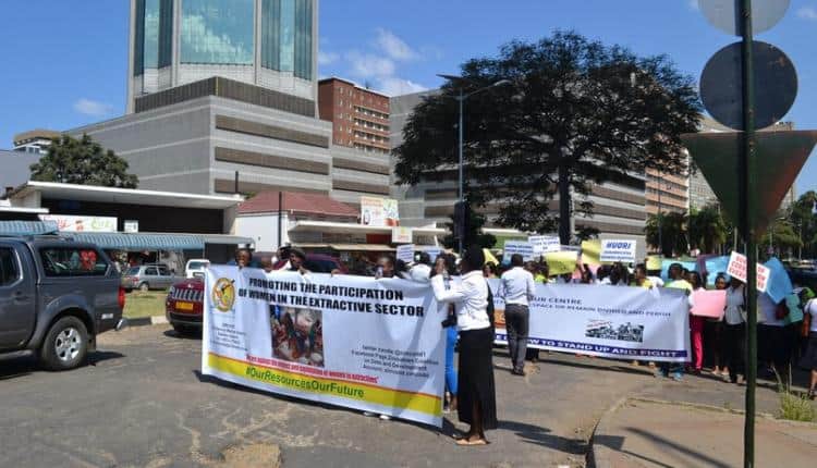 PICTURE: Hwange workers’ wives stage demo in Harare