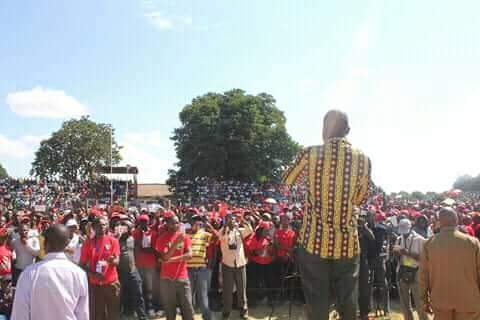 Chamisa  addresses MDC rally in Bedford, UK