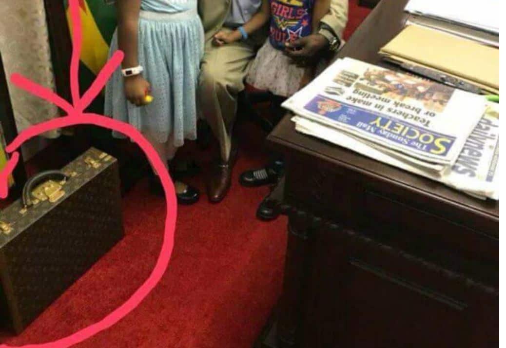 PICTURE: ED  Mnangagwa’s rare LV briefcase causes BIG controversy