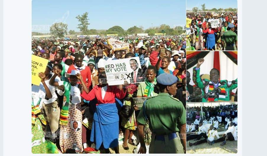 Mnangagwa to Meet Chamisa before elections…Zanu PF Masvingo Mucheke Rally Pictures