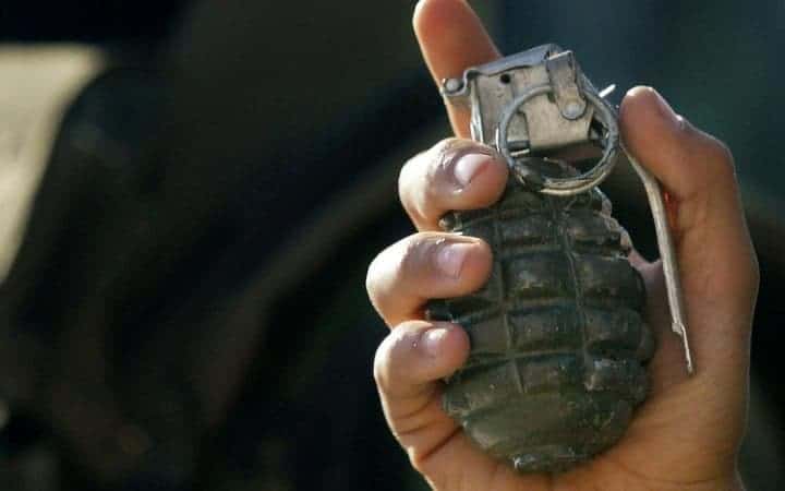 47-year-old man escapes death after a grenade he had been using as a key holder exploded in his hands