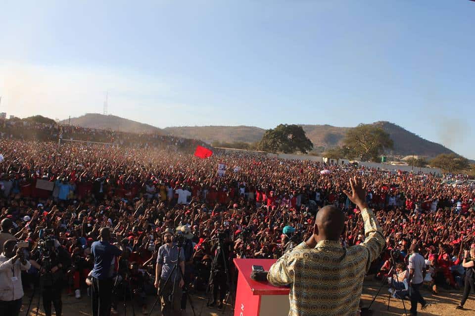 Pictures: Thousands attend Chamisa-MDC Alliance rally at Chipadze Stadium in Bindura