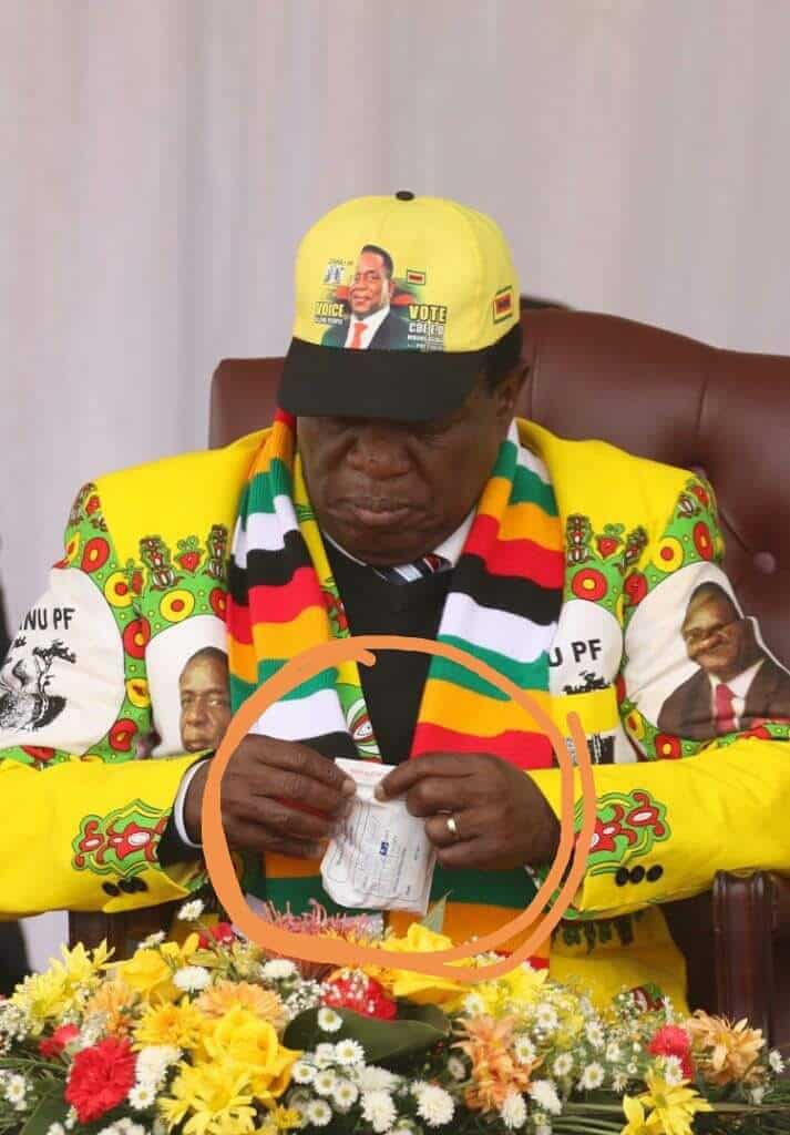 President Mnangagwa must be so unwell that he is by now incapacitated..Report