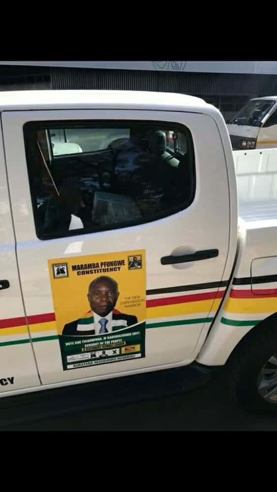 Chamisa MDC-Alliance furious over Ballot Paper in Zanu PF Uzumba MP’s car..pictures