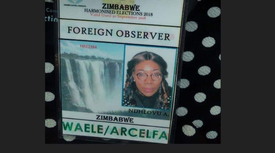 Pictures: Zanu-PF, ED, supporter as Foreign Observer during Zim elections?
