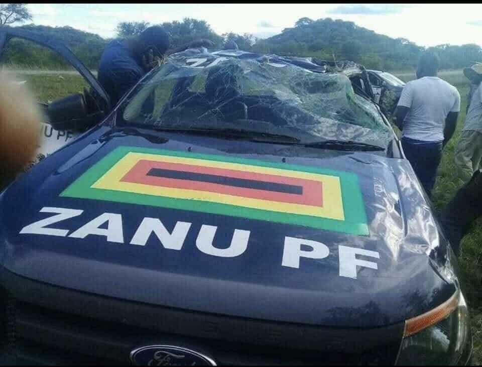 NOT AGAIN..Another Zanu PF car wrecked, 3 accidents in 4 days..Do they need to hire or rent cars in Harare Zimbabwe