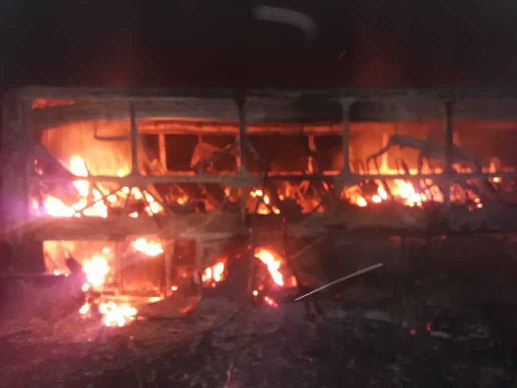 LATEST: Brooklyn Bus Fire Accident: 42 killed as SA bound Zim coach burns in Gwanda..Photos