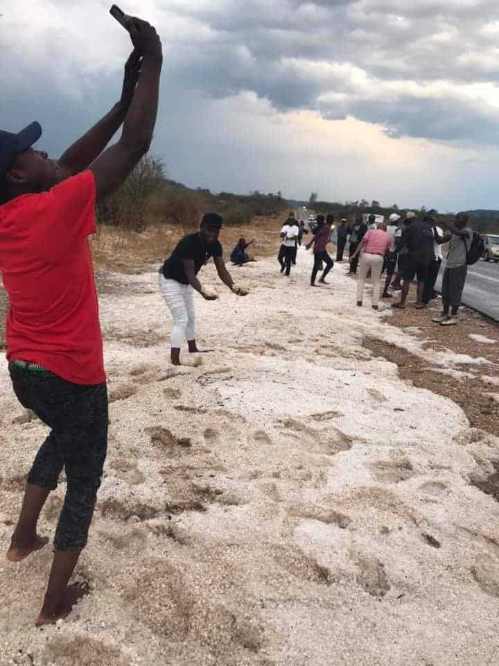LATEST PICTURES: Heavy snow falls in Murewa Zimbabwe