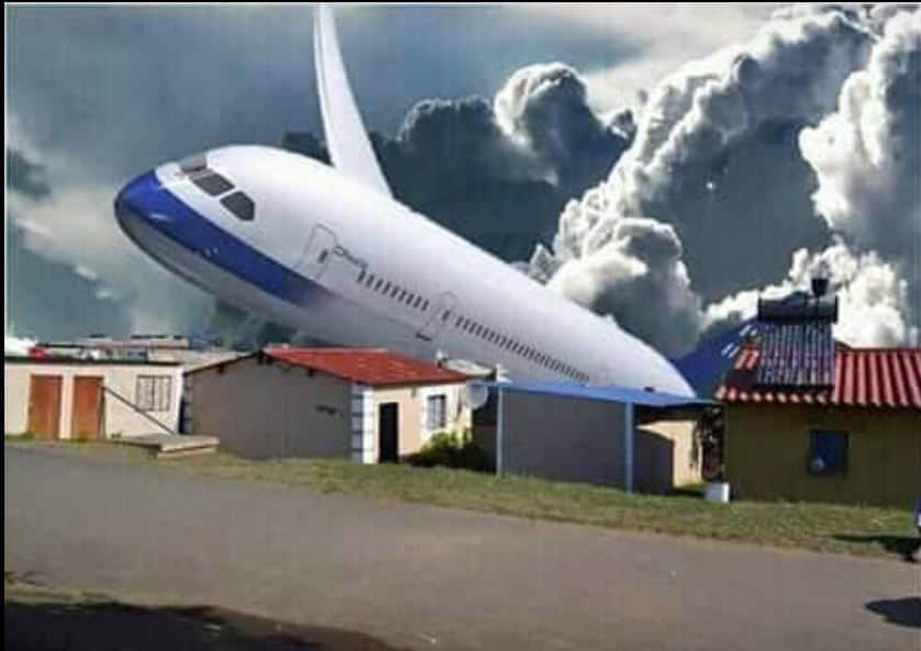 VIDEO: AIR Zimbabwe Plane catches fire in SA, OR Tambo Airport??
