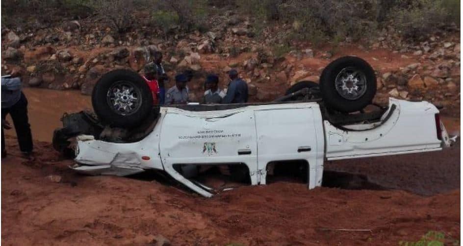 Top Zim Govt officials feared dead, Car swept by flooded river