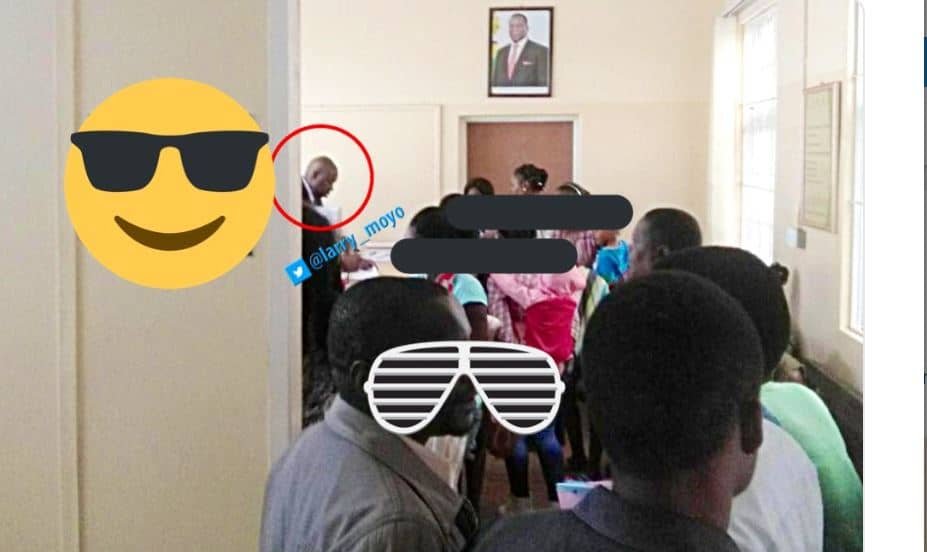 Photo: Saviour Kasukuwere now working as a clerk at Harare High Court