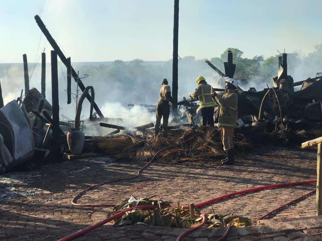PICTURES: Fire burns to ashes Victoria Falls’ Lookout Cafe