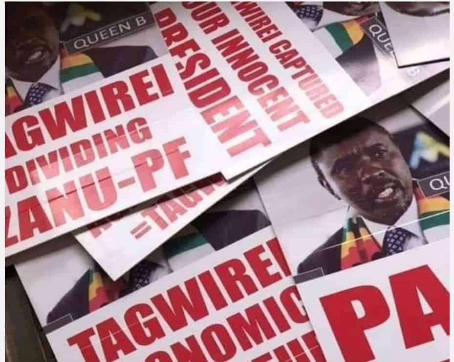 PICTURE: ZANU PF demo against Chiwenga’s ally