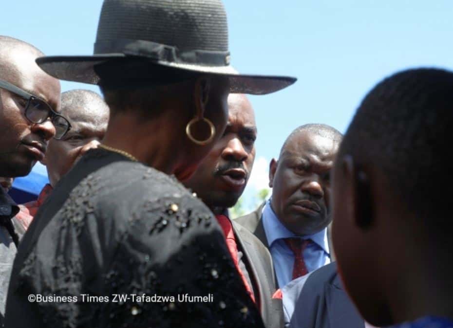 Nelson Chamisa confronts Oppah Muchinguri at Mtukudzi burial..FUNERAL PICTURES