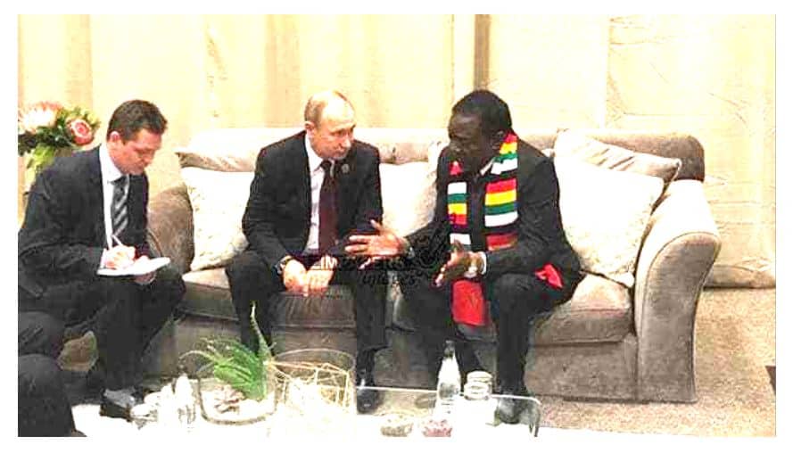 Putin proposes Russian military base in Zimbabwe…as ED begs for money