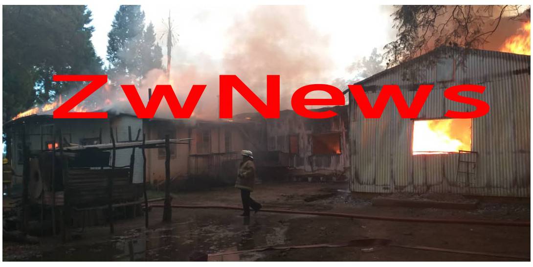 Guinea Fowl High School razed down by fire..PICTURES